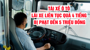 Lái xe liên tục quá 4 tiếng