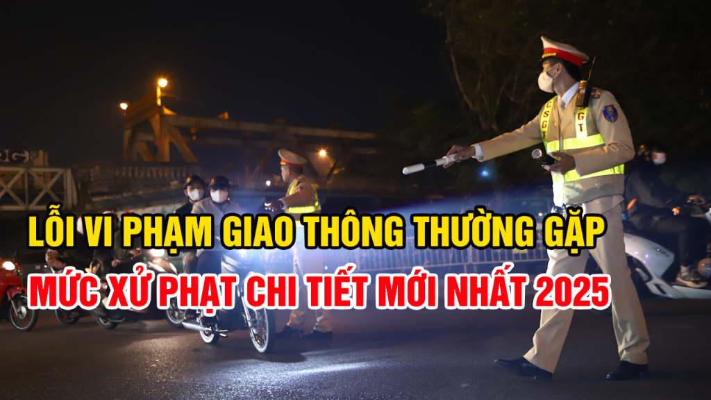 **Lỗi giao thông thường gặp và mức xử phạt mới nhất 2025**