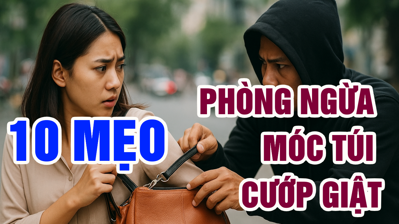 cách phòng ngừa móc túi, cướp giật