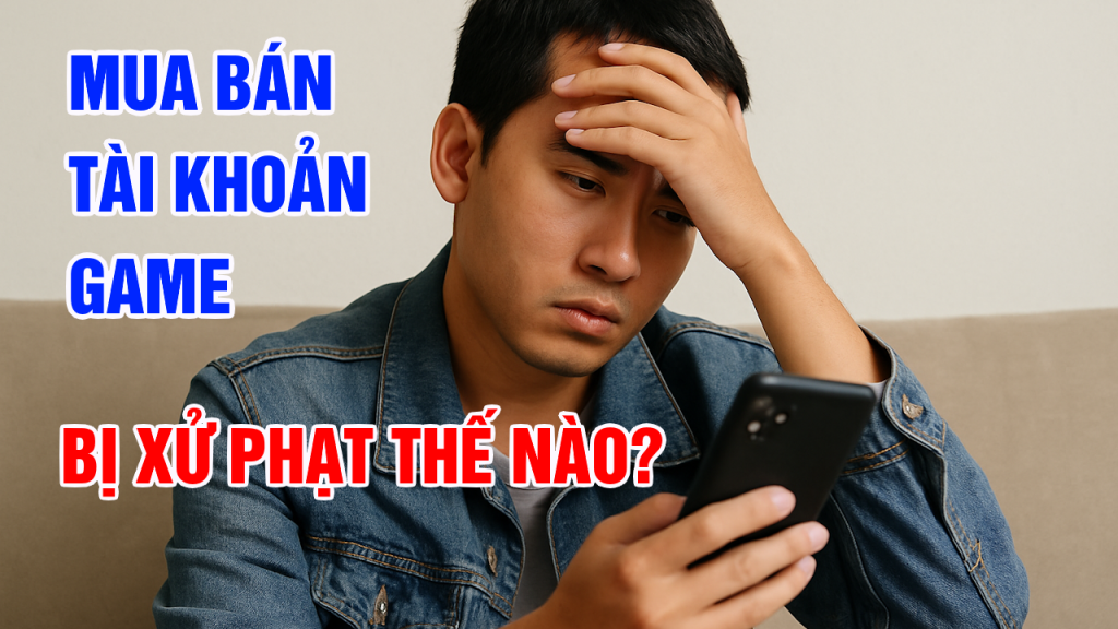Mua bán tài khoản game bị xử phạt