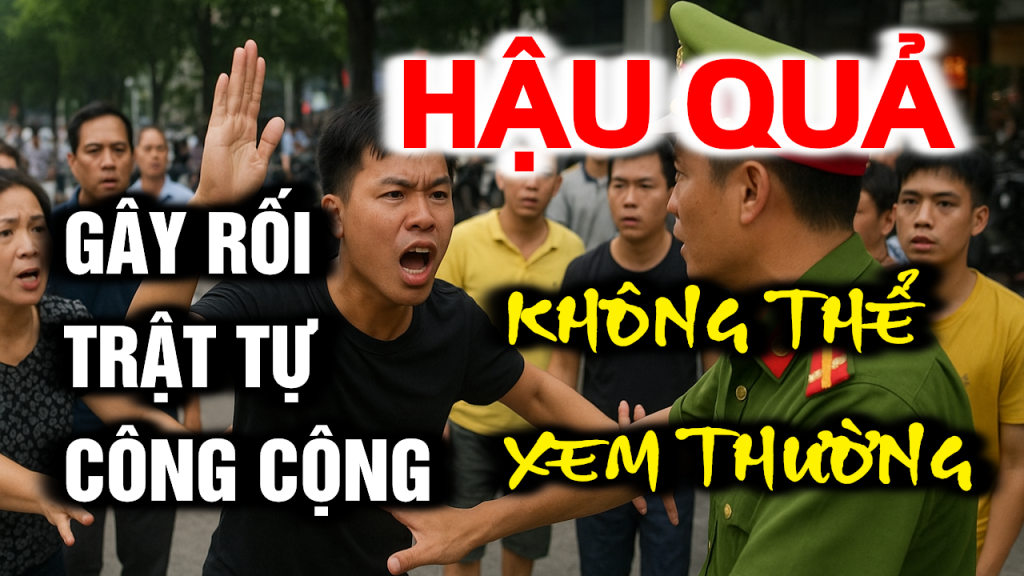 Hành Vi Gây Rối Trật Tự Công Cộng