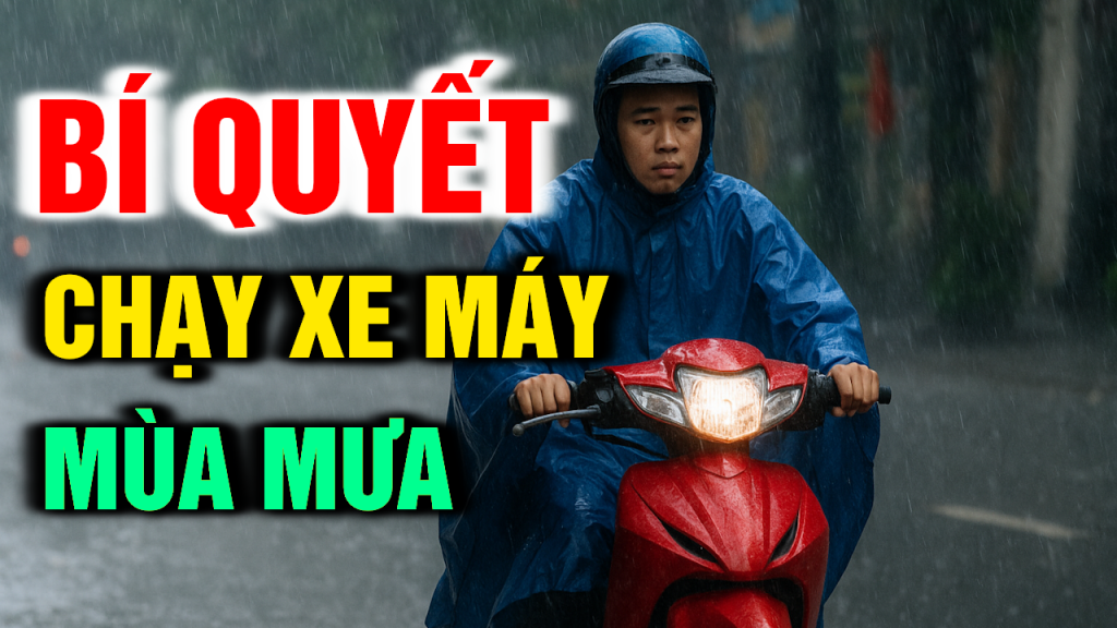 Chạy Xe Máy Mùa Mưa
