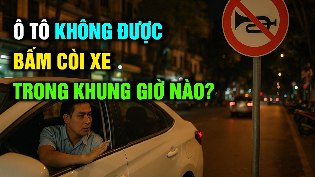 Ô Tô Không Được Bấm Còi Xe Trong Khung Giờ Nào