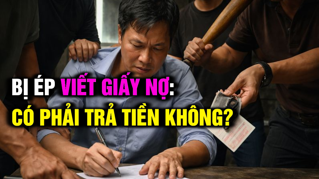 Bị ép viết giấy nợ