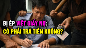 Bị ép viết giấy nợ